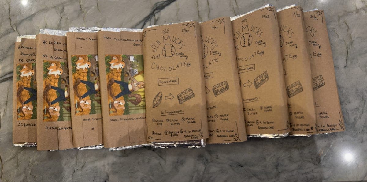 Baseball Series 1 — Limited edition milk chocolate with collectible cards