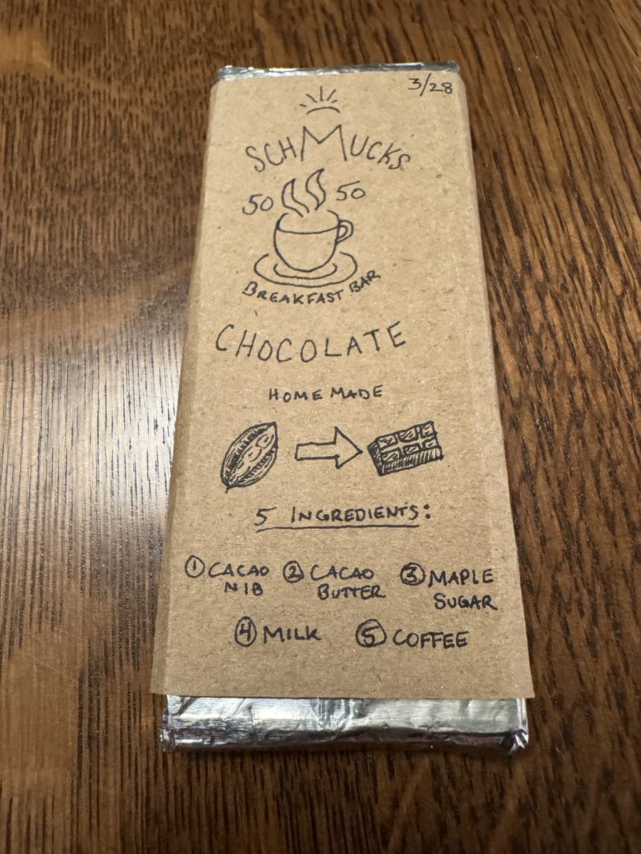 50/50 Breakfast Bar — Cacao meets single-origin coffee